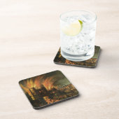 Das große Feuer von London (September 1666) mit Untersetzer (Rechte Seite)