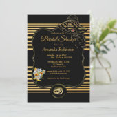 Das große Gatsby-Brautparty Einladung (Stehend Vorderseite)