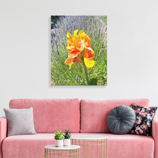 Das große Gelb. Leinwanddruck (Insitu (Wohnzimmer))