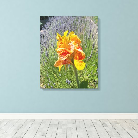 Das große Gelb. Leinwanddruck (Insitu (Holzboden))