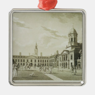 Das große Gerichts-Yard, Dublin-Schloss, 1792 Silbernes Ornament