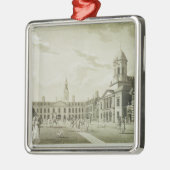 Das große Gerichts-Yard, Dublin-Schloss, 1792 Silbernes Ornament (Links)