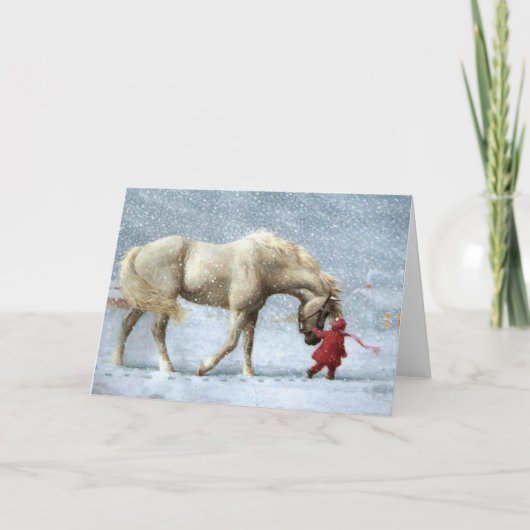 Das große Geschenk Feiertagskarte (Vorderseite)