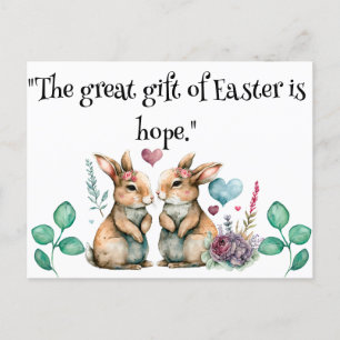 Das große Geschenk Osterns ist Hoffnung Postkarte