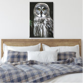 Das große graue Owl 16x24 (40x60cm) waccna Leinwanddruck (Insitu (Schlafzimmer))