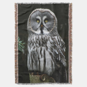 Das große graue Owl tbcn Throw Blanket Decke