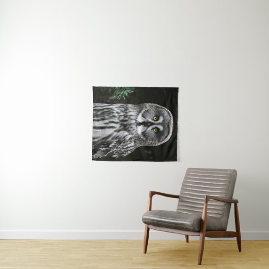 Das große graue Wesen Wandteppich (Beispiel (Horizontal))