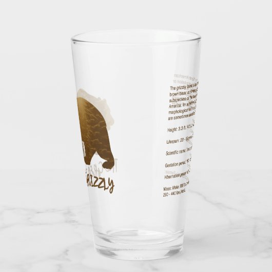 Das große Grizzy Glas (Links)