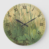 Das große (große) Stück Turf von Albrecht Durer Wanduhr (Vorderseite)