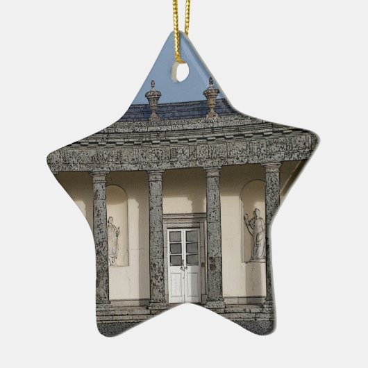Das große Haus Keramikornament (Links)