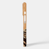 Das große Hokusai Wave Bamboo Holzdesign Case-Mate iPhone Hülle (Rückseite / Links)