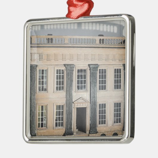 Das große House englische Haus Puppe Silbernes Ornament (Links)