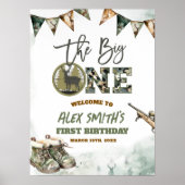 Das große Jagdzeichen der Camouflage Poster (Vorne)