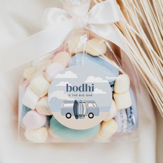 Das große Jungs-Beach-Surf zum Geburtstag Runder Aufkleber