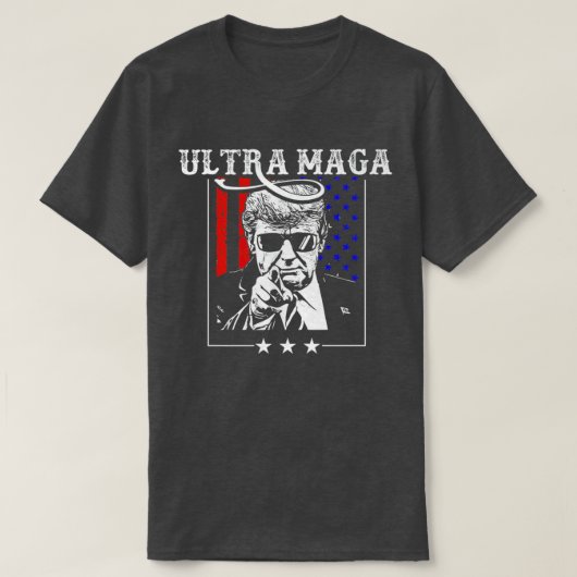 Das große Maga King-Shirt Donald Trump Maga King T-Shirt (Design vorne)