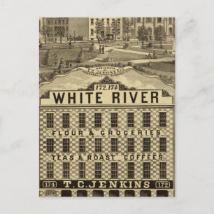 Das große Mehl- und Lebensmittelhaus Postkarte