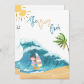 Das Große, mein erster Geburtstag lädt ein Einladung (Vorne/Hinten)