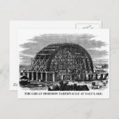 Das große Mormon Tabernaca am Salzsee Postkarte (Vorne/Hinten)