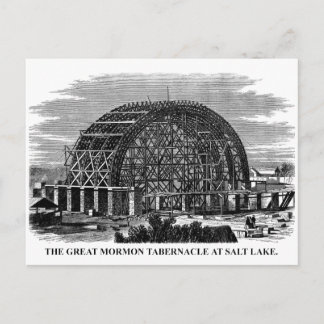 Das große Mormon Tabernaca am Salzsee Postkarte
