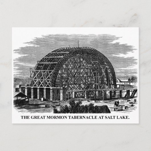 Das große Mormon Tabernaca am Salzsee Postkarte (Vorderseite)