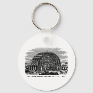 Das große Mormon Tabernaca am Salzsee Schlüsselanhänger