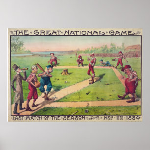 Das große nationale Spiel-Letzt-Match der Poster
