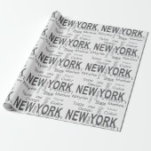 Das große New York City (Typografie) Geschenkpapier (Ungerollt)