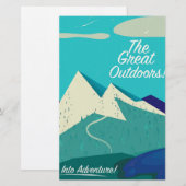 Das große Oldtimer-Poster im Freien Briefpapier (Vorne/Hinten)