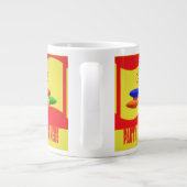 Das große Party beginnt hier lasse zu feiern Jumbo-Tasse (Rückseite)