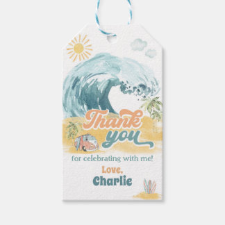 Das große Party zum ersten Geburtstag am Strand Geschenkanhänger