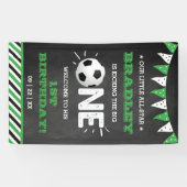 Das große Problem | Fußball 1. Geburtstag Begrüßun Banner (Horizontal)