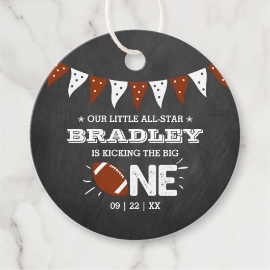 Das große Problem | Fußball 1. Geburtstag Geschenkanhänger (Vorderseite)