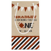 Das große Problem | Fußball 1. Geburtstag Kleine Geschenktüte (Rückseite)