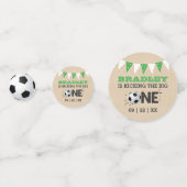 Das große Problem | Fußball 1. Geburtstag Konfetti (Vorderseiten)