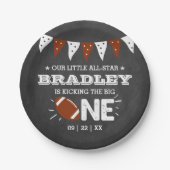 Das große Problem | Fußball 1. Geburtstag Pappteller (Vorderseite)