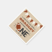 Das große Problem | Fußball 1. Geburtstag Serviette (Ecke)