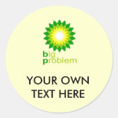 Das große Problem Runder Aufkleber (Vorderseite)
