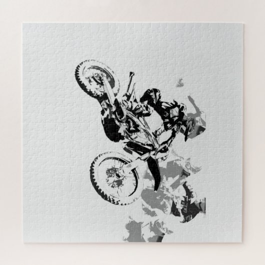 Das große Rennen - Motocross-Rennen Puzzle (Horizontal)