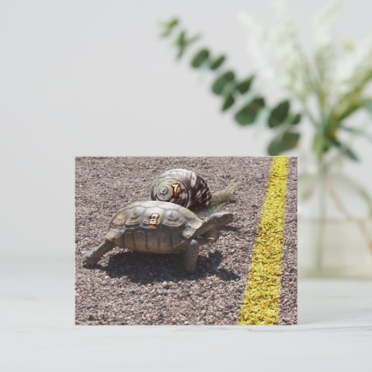 Das große Rennen Postkarte (Stehend Vorderseite)