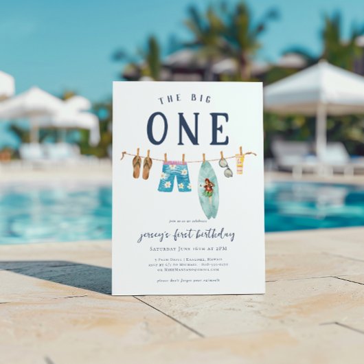 Das große | Retro Summer Surf Geburtstag Einladung