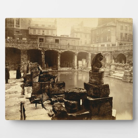 Das Große Römische Bad, Bad (b/w Foto) Fotoplatte (Vorderseite)