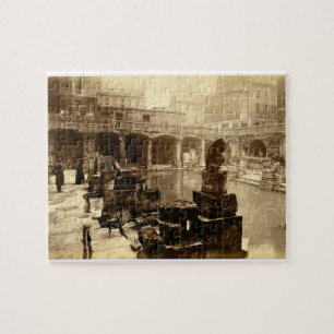 Das große römische Bad, Bad (b/w Foto) Puzzle