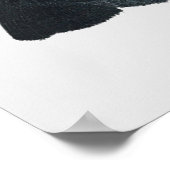 Das Große Schwarze Kakadu von Francois Levaillant. Poster (Ecke)