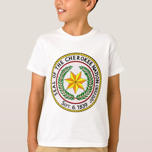 Das große Siegel der Cherokee-Nation Oklahoma T-Shirt (Vorderseite)