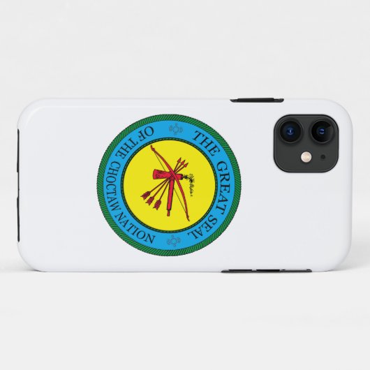 Das große Siegel der Choctaw-Nation von Oklahoma Case-Mate iPhone Hülle (Rückseite (Horizontal))