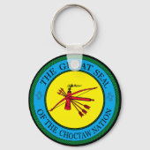 Das große Siegel der Choctaw-Nation von Oklahoma Schlüsselanhänger (Vorderseite)