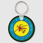 Das große Siegel der Choctaw-Nation von Oklahoma Schlüsselanhänger (Rückseite)