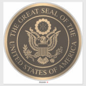 Das große Siegel der USA Aufkleber (Blatt)
