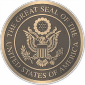 Das große Siegel der USA Aufkleber (Vorderseite)