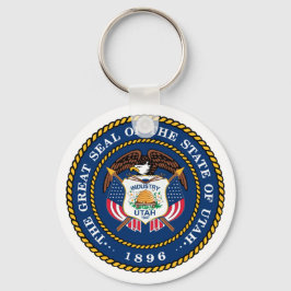 Das große Siegel des Staat von Utah 1896 Schlüsselanhänger